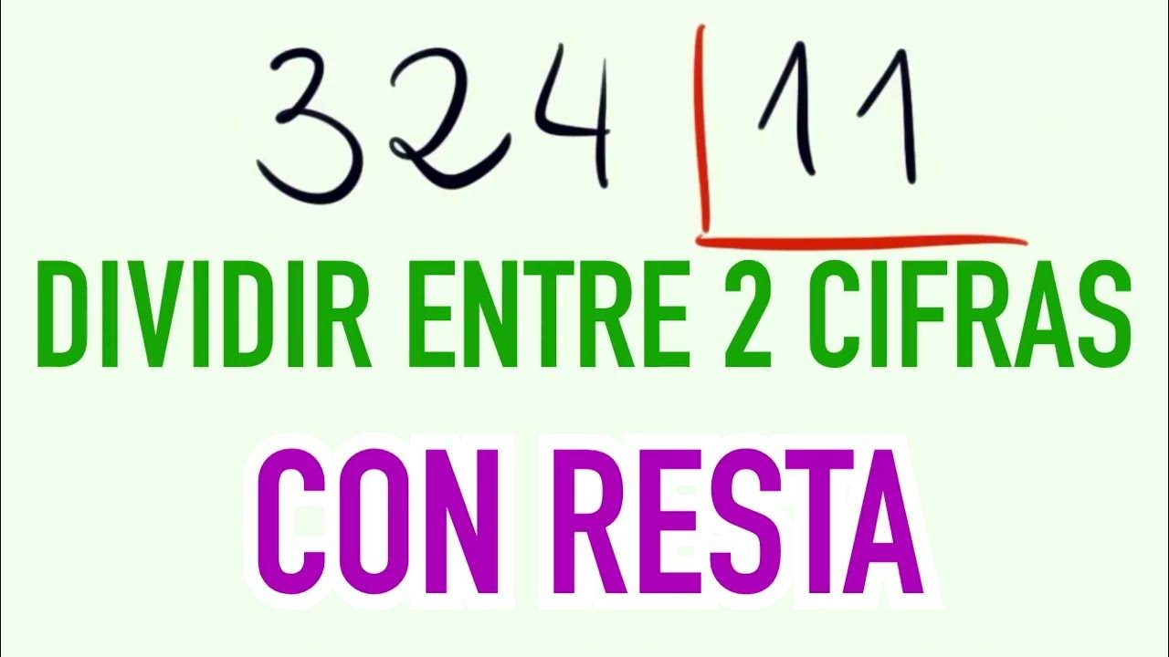 Como se hace las divisiones de dos cifras