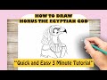 How to draw horus the egyptian god