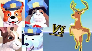 All Police👮 Destroy Deeeer Simulator Gameplay Video | Elesh Gaming