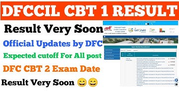 DFCCIL EXAM RESULT 2025 | dfccil MTS Exam Cut off | dfccil executive exam result 2025 date
