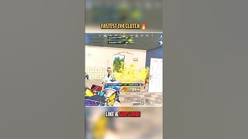 Fastest 1v4 Clutch In Bgmi 💀🔥 #bgmi #pubg #bgmishorts #shorts #viralshorts #trending