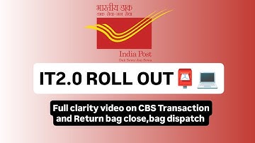 Post Office IT 2.0 Roll Out || IMA || APT 2.0 || CBS Transaction || Returns || Bagclose andDispatch