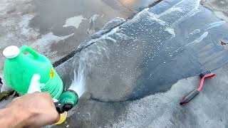 Como Quitar Manchas De Aceite  En Cemento Ó Concreto.