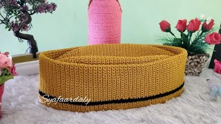 Peci Rajut Dewasa || Tutorial Crochet