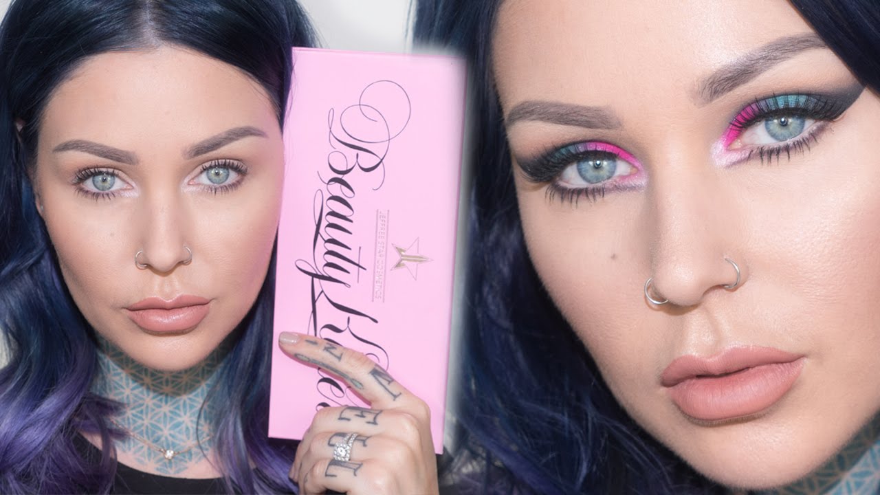 Jeffree Star Beauty Killer Palette: Day to Night Time Makeup Tutorial ...