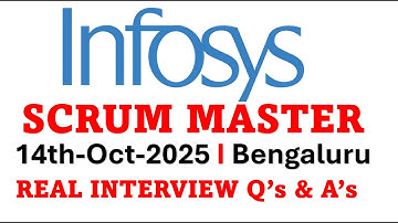[Oct 2025][Infosys]scrum master interview questions and answers ⭐ scrum master interview questions