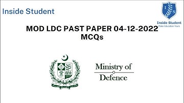 MOD LDC PAST PAPER 04-12-2022 MCQ