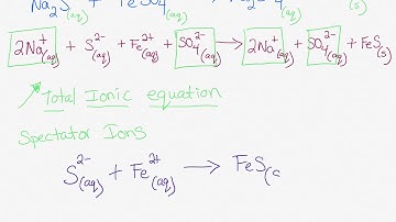 Total Ionic Equations and Net Ionic Equations Video Lesson Part 1