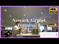 Newark Airport (EWR) Terminal A  Walk around NY 2022 4K