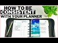 How to be consistent with using your planner