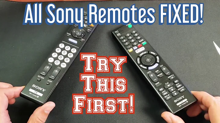 ALL Sony Remote Controls FIXED! Power Button, Other Buttons, Ghosting, etc FIXED!