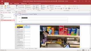 How to count inventory with barcode scanner using Excel and Access
