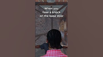 When you hear a knock on the base door