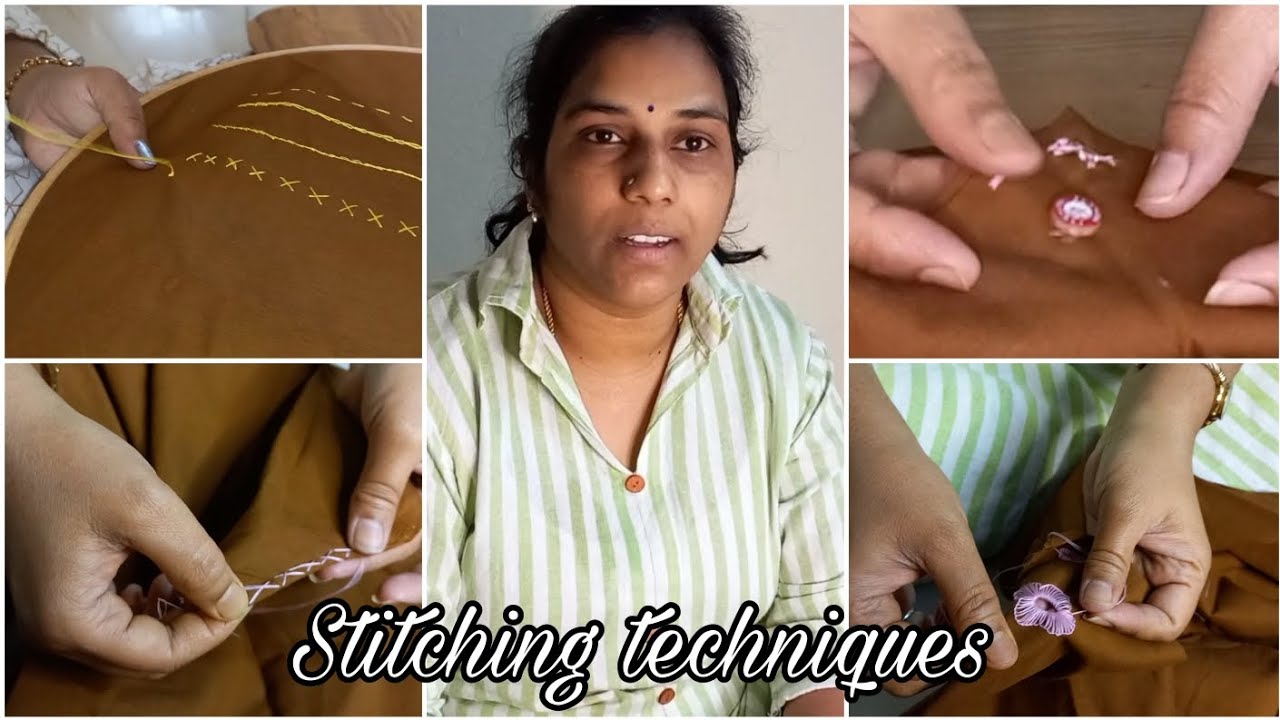 Easy Staching Easy stitching techniques l Darshini - YouTube