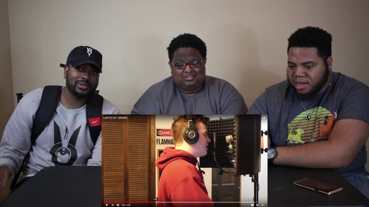 Iamtherealak - LIGHTS OUT(REMIX) - REACTION