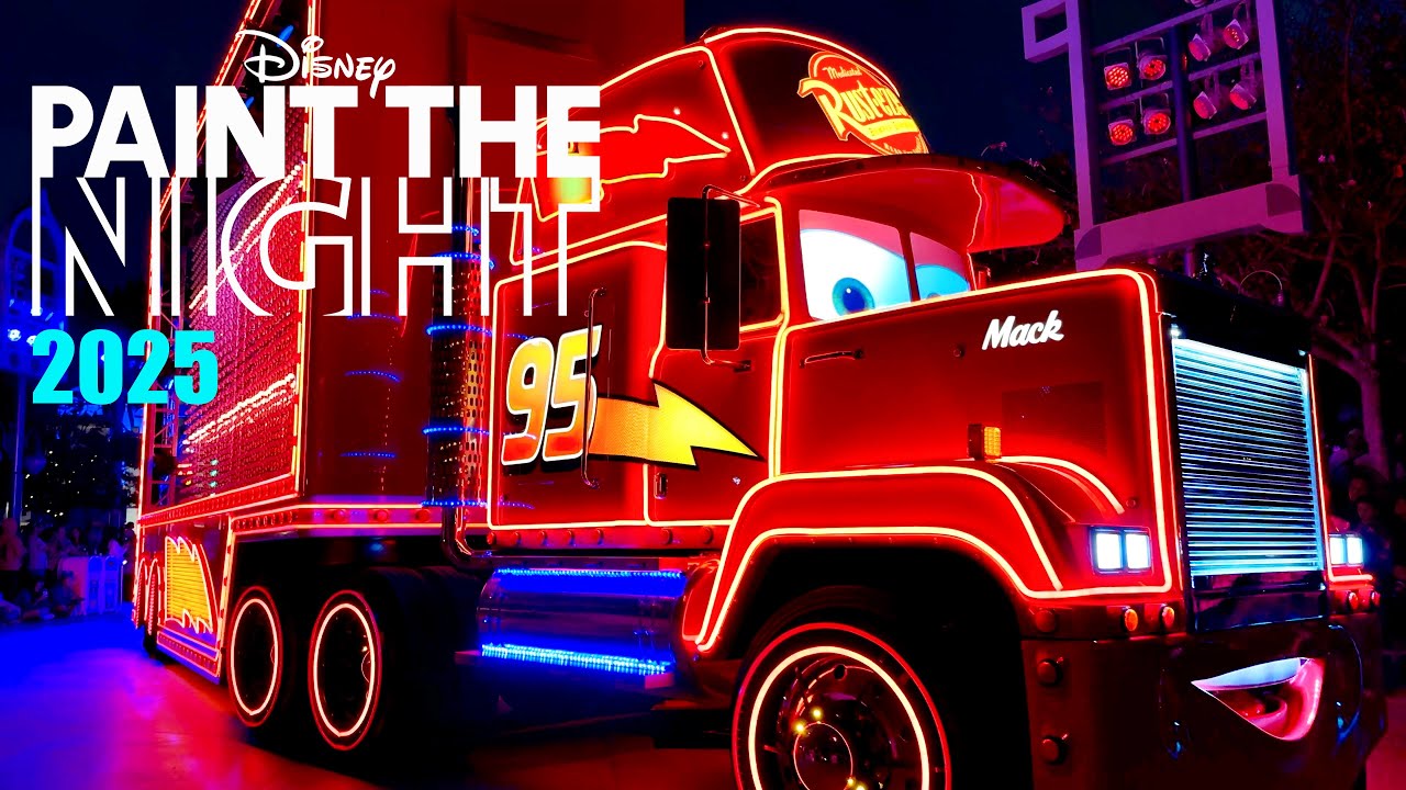 OPENING NIGHT Paint the Night Parade Disneyland 70th Celebration 2025 - Disneyland Resort 4K