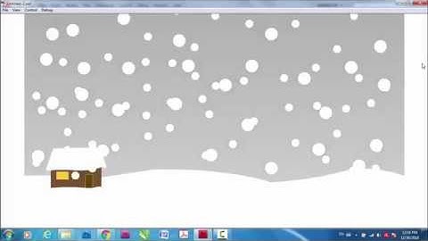 Snowfall Animation in Adobe Flash [Adobe Animate]