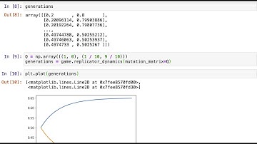 Using Python to solve the Replicator Dynamics Equation with Nashpy