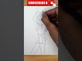 Draw girl top side shorts youtubeshorts tajikisketch