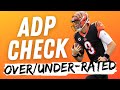 Fantasy ADP Check - Overrated and Underrated Players | Fantasy Football Prophets 2021