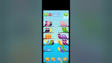 BIRD SORT PUZZLE, LEVEL - 152 #games #lovely #radhe
