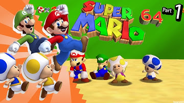 Super Mario 64 Multiplayer: Part 1 | 4 Player