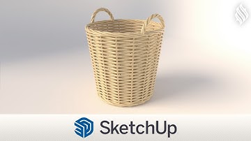 3D Modeling Rattan Basket [SketchUp Tutorial]