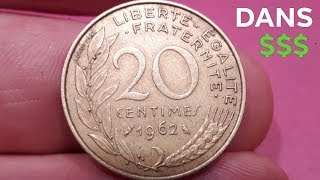 FRANCE 1962 20 CENTIMES Coin VALUE + REVIEW