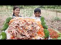 How To Make Squid With Papaya And  Eating Squid With Papaya.กินปลาหมึกกับมะละกอ