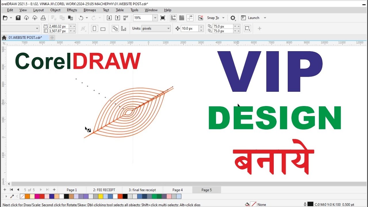 How To Create A Design In Coreldraw #10 //Graphic Design Tutorial in ...
