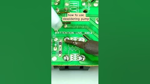 how to use desoldering pump? #desoldering #satisfying