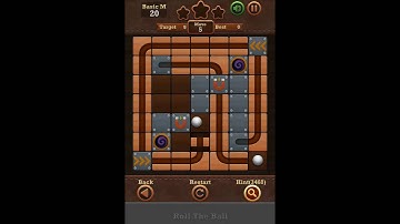 Roll The Ball Slide Puzzle 2 - Moves Basic M Level 20 Walkthrough