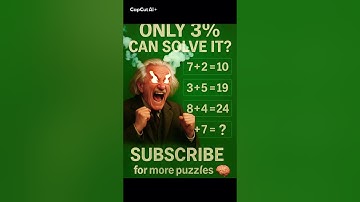 Only Geniuses Can Solve This 🤯🧠 Can You? #BrainTeaser