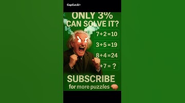 Only Geniuses Can Solve This 🤯🧠 Can You? #BrainTeaser