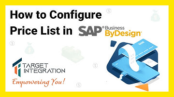 Learn How To Configure Price List in SAP ByDesign | Demo | Target Integration
