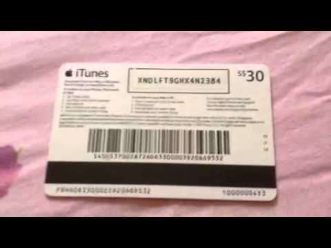 My new Itunes give card from Singapore - YouTube