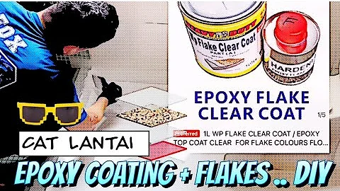 Cara Cat Lantai Epoxy dan Flake | DIY Epoxy Floor ...