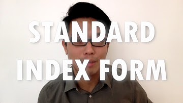 Introduction to Standard Index Form