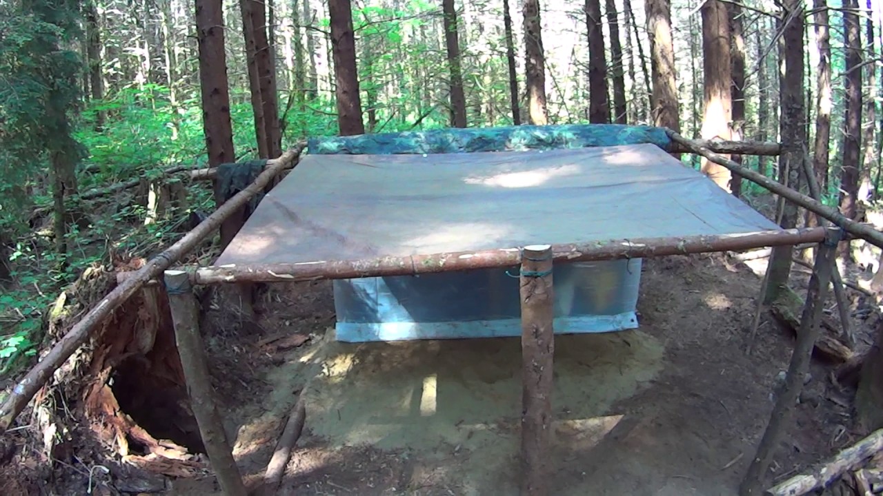 Two Deer Camp Super Shelter Adding Fire Pit Area Cover Youtube