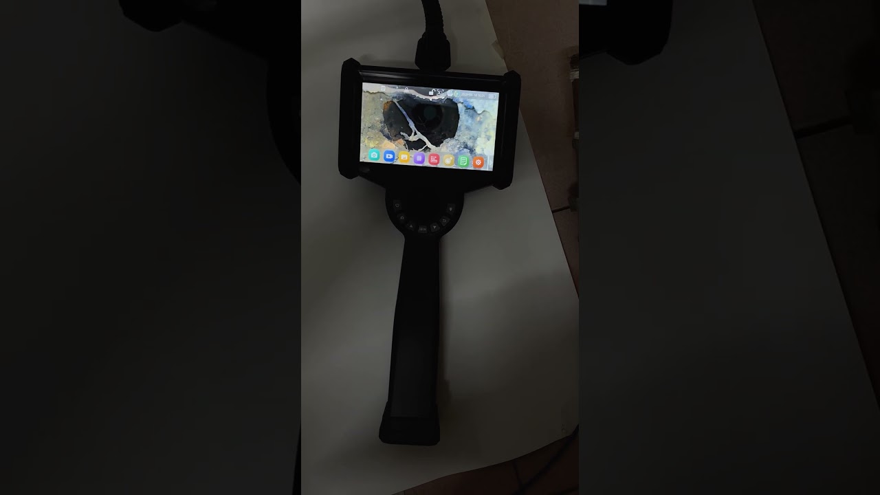 6 inch touchscreen flexible industrial videoscope 360 degree rotation, support annotation texting