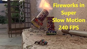 Fireworks in Super Slow Motion | Fun with Fireworks | Diwali Fireworks | 240 FPS