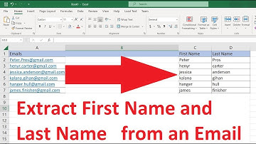 How to Extract First Name and Last Name from an Email | Excel | Easy Methods