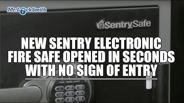 New Sentry Electronic Fire Safe Opened in Seconds with No Sign of Entry | Mr. Locksmith™