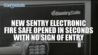 New Sentry Electronic Fire Safe Opened in Seconds with No Sign of Entry | Mr. Locksmith™