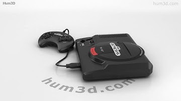 Sega Genesis 3D model by 3DModels.org