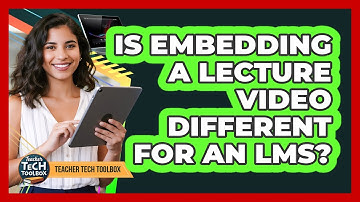 Is Embedding a Lecture Video Different for an LMS?