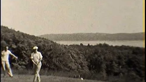 On the golf course in Michigan with Cecil Irby. La...