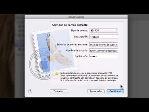 Tutorial: Configuración de cliente Mail en Mac OS X POP IMAP SMTP