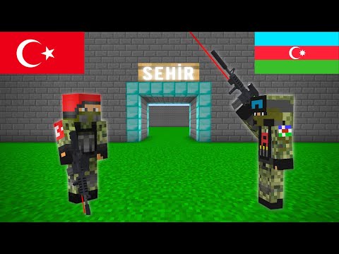 TÜRK ASKERİ VE AZERBAYCAN ASKERİ ŞEHRE GELDİ! 😱 - Minecraft