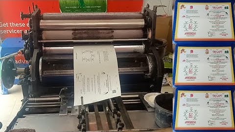 Wedding Invitation Card Olive Green & Magenta Colour Printing by Hamada 800 Offset Printing Machine